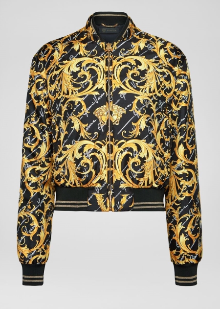 Versace Barocco Signature Print Bomberjacka Dam - 135067GJM